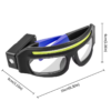 1 Glasses Style COB LED Headlamp