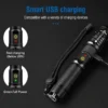6cc14676-04a0-438f-b97b-cde607bc6060 Zoomable Tactical LED Flashlight 1000 Lumens Rechargeable