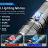XHP70 Rechargeable LED Flashlight 12000 Lumens